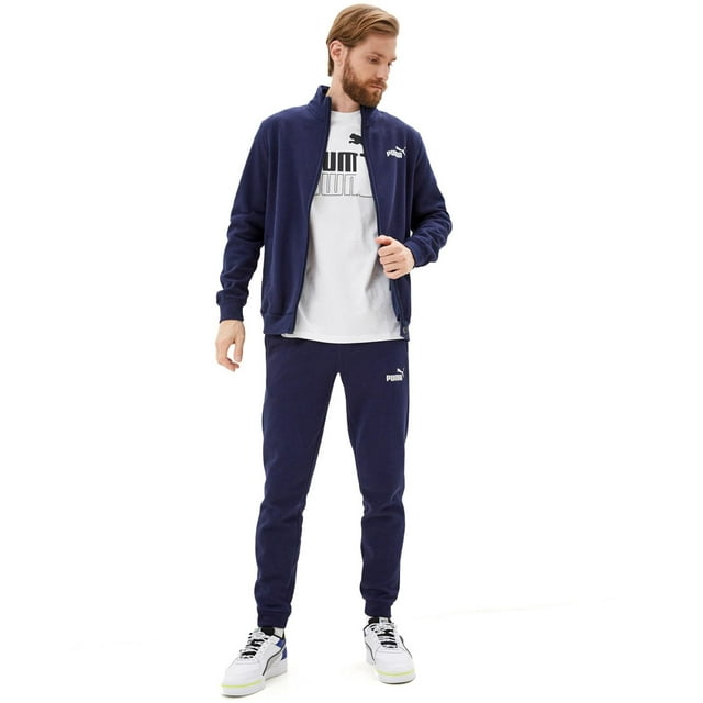Conjunto Puma Clean Sweat Suit para Hombre 585841-06 azul marino XL Puma 585841-06 CONJ. CLEAN SWEAT SUIT