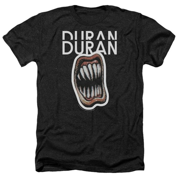Duran Duran Pressure Off Adult Heather T-Shirt Black