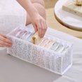 thumbnail image 2 of Foldable Closet Organizer Drawer with Handles - Washable Fabric Compartment Storage for Underwear/Socks (17.32x9.84), 2 of 8
