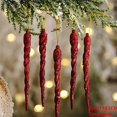 thumbnail image 1 of Adornos de gota de carámbano de copo de nieve, decoración transparente de cristal para árbol de Navidad, colgante para decoración del hogar, 2022, 1 of 4