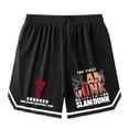 thumbnail image 3 of Pantalones cortos de Anime Slam Dunk para hombre, pantalón corto informal de gran tamaño, baloncesto, SHOHOKU, Sakuragi, Hanamichi, Fitness, suelto, cinco puntos, 3 of 4