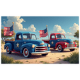 thumbnail image 5 of Decorative Design American Flag Truck Photography Backdrop for Fourth of July Celebration Party Event Decor, 5 of 8