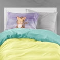 thumbnail image 2 of Tiger Cub Watercolor Fabric Standard Pillowcase, 2 of 2