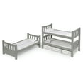 thumbnail image 5 of Badger Basket 1-2-3 Convertible Bunk Bed, Baskets & Stick-On Decals for 20 inch Dolls - Gray, 5 of 10