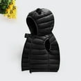thumbnail image 5 of PEZHADA Girls Warm Vest Winter Boys Thicken Waistcoat Kids Outerwear Vest Cotton Jackets Black, 5 of 8