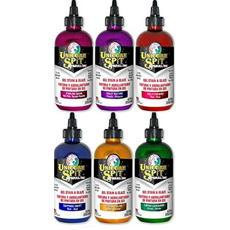 

Sparkling Unicorn SPiT Bundle All 6 Sparkle Colors (8oz) Sapphire Swift Violet Vulture Dolly Firebird Golden Gosling Lavish Lovebirds Starling Sasha with 4 Page Guide Book