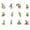 As show, variant on 12Pcs Vintage Wooden Easter Bunny Ornaments with Ropes for Tree Hanging Decoration and Party Favor Embellishments