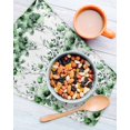 thumbnail image 3 of Green Floral Kitchen Dish Towels for Drying Dishes Set of 2, Vintage Farmhouse Garden Flower Leaves Waffle Weave Microfiber Hand Tea Bathroom Towels Quick Dry & Absorbent Towel 12x12, 3 of 7