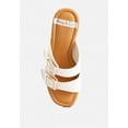 thumbnail image 5 of Sarai Buckle Straps High Block Heel Clogs In Beige, 5 of 7