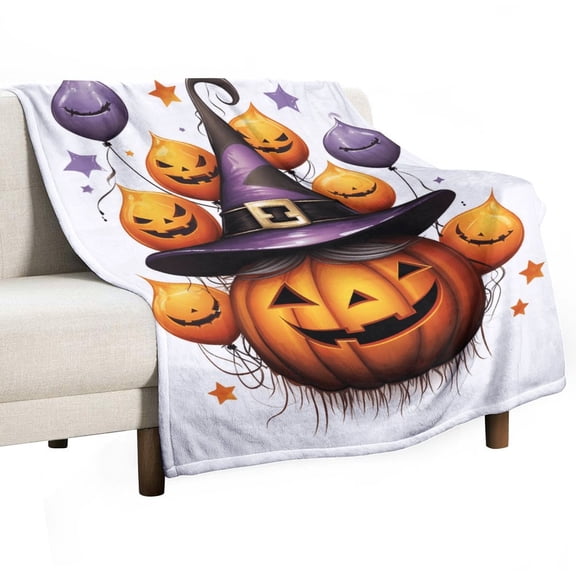 Halloween Ghosts Horror Pumpkin Blanket for Bed Throw Blanket for Women, Men And Kids Super Soft Plush Blanket Throw, Print Blanket, Blanket for Kids