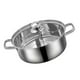 thumbnail image 3 of 1 olla de inducción práctica para el hogar, utensilios de cocina (plateada), 3 of 6