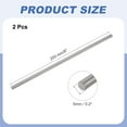 thumbnail image 2 of Uxcell 2 Pcs Varilla Redonda de Titanio, 0.2" Diámetro (5mm) 8" Longitud GR5 Metal Sólido TC4 Varilla Redonda para Modelos de Aviones, Coches, Barcos, Manualidades de Bricolaje, 2 of 7