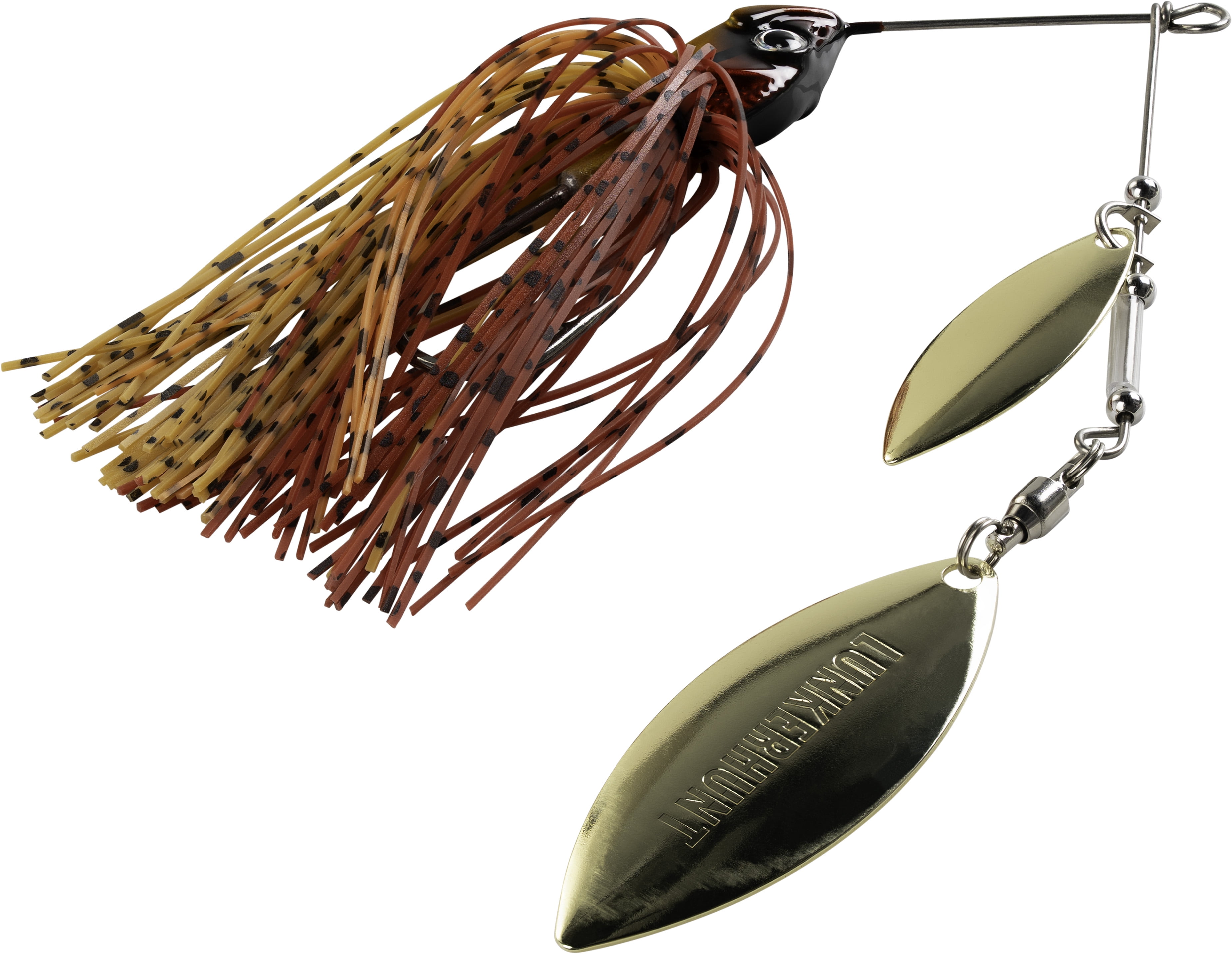 Lunkerhunt Impact Ignite Willow Leaf Spinnerbait Fishing Lure, 1/2 oz, Craw