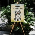 thumbnail image 4 of Cute Old English Sheepdog Loves Dad Happy Father's Day Vertical Matte Canvas Poster Dog Lover Wall Art Home Decor - 12008, 4 of 5