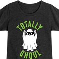 thumbnail image 3 of Instant Message - Fall - Totally Ghoul; Cool Ghost - Toddler & Youth Girls Short Sleeve Graphic T-Shirt, 3 of 6