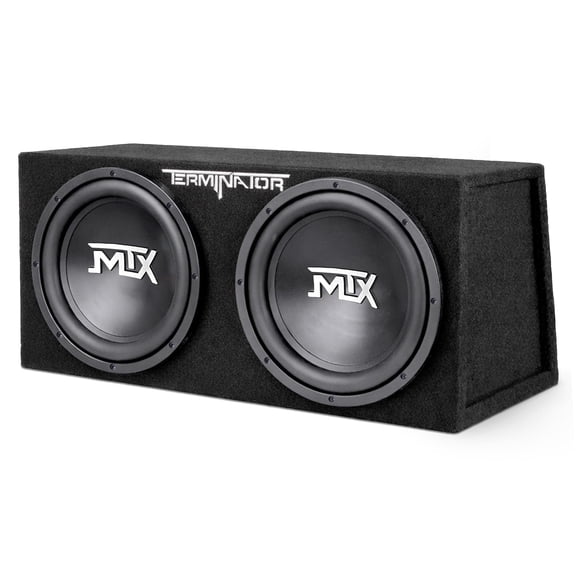 Open Box MTX 12-Inch 1200-Watt Car Audio Dual Loaded Subwoofer Box Enclosure