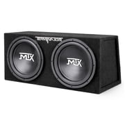 Open Box MTX 12-Inch 1200-Watt Car Audio Dual Loaded Subwoofer Box Enclosure