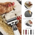 thumbnail image 6 of Hen 5FT Round Area Rugs for Living Room Vintage Farmhouse Hen Straw Linen Texture Black Plaid Ultra-Thin Non-Slip Round Rugs Machine Washable Low Pile Circle Carpet for Bedroom Kitchen Nursery, 6 of 9