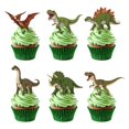 thumbnail image 1 of Cupcake Toppers Penitue Dinosaur Roaring Dino para fiesta infantil, 48 unidades, 1 of 7