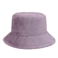 thumbnail image 1 of Sombrero de mujer invierno Color sólido felpa cubo lindo y cálido gorras caza pesca sombrero Fridja  nalpqowj27285, 1 of 8
