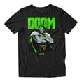 thumbnail image 2 of Marvel Comics Retro Dr. Doom Green Brick Texture Vintage Men's T Shirt (Black, S-XXXL), 2 of 4