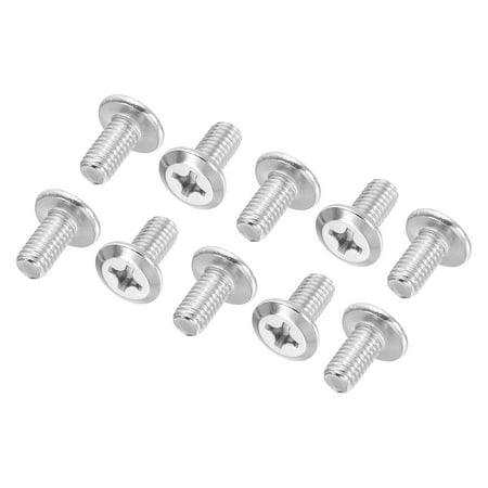 

Uxcell Round Head Phillips Screws 16 Pack M6-1 x 12mm 304 Stainless Steel 18-8 Full Thread