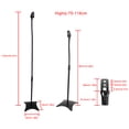 thumbnail image 2 of Mad Hornets Speaker Stands for Surround Sound and Home Theater Speakers, Floor-Standing Height Adjustable Mounts, 1-4 Pairs, 10 Lb Capacity, Black, 2 of 10