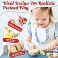 thumbnail image 2 of Juego de juguetes de madera Lehoo Castle para cocina infantil, juego de comida, 2 of 7