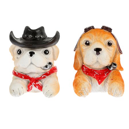 

2Pcs Resin Craft Plug Racks Dog Shaped Plug Racks Wall-mounted Holder Razor Hanger