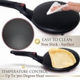 thumbnail image 4 of Electric Crepe Maker, Nonstick Handheld Pancake Maker for Home Breakfast Use, 4 of 6