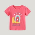 thumbnail image 2 of Baby Days Savings! EGNMCR Toddler Girl Clothes Girls Shirts Cotton Short Sleeve Printed Tees For 4-5 Years Boys Girls T Shirt Spring/Summer Savings, 2 of 5