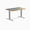 Teak Blue River / Grey, variant on Desky Resin Hardwood Office Desk - White Ash Emerald River / 48 X 30 Inches / Matte Black