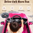 thumbnail image 3 of UBesGoo Licensed Lexus 24V Powered Ride on Car Toy for Kids, Electric Car with Remote Control, LED Lights, Bluetooth, Age 3+, Pink, 3 of 8