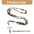 thumbnail image 5 of YIGSECU Multicolored Beads Rosary Chain with Christians Crosses Pendant Braided Rope Necklace Fashion Accessory for Believers, 5 of 8