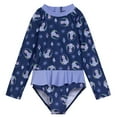 thumbnail image 3 of Disney Frozen Elsa UPF 50+ One Piece Bathing Suit Toddler to Little Kid, 3 of 4