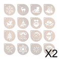 thumbnail image 1 of Plantillas de café,plantilla de café plantillas de arte latte para café,Plantillas de espuma de café para decorar cupcakes,Plantillas para decoración de café Herramienta para pasteles, 1 of 8