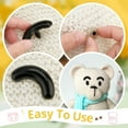 thumbnail image 3 of 1box Resin Craft Nose Making Supplies with Plastic Washer Black 20x40x20mm Pin: 6mm 100 sets/box, 3 of 7