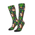 thumbnail image 2 of Balery Cute Hedgehogs Cactus Blue Fun Novelty Socks Men'S Women'S Crew Socks Funny Crazy Novelty Socks Quirky And Cool Socks, 2 of 9