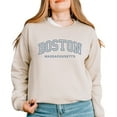 thumbnail image 4 of Embroidered Boston Massachusetts - Women's Graphic Sweatshirt, 4 of 14