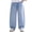 Sky Blue@GC@, variant on CONROSES Boys Casual Jeans Wide Leg Baggy Jeans for Child Solid Y2K Elastic Waist Cozy Streetwear Denim Trousers with Pockets
