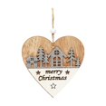 thumbnail image 2 of Christmas Decorations White Splicing Wooden Ornaments Christmas Tree Decorations Pendants Holiday Supplies Decoration, 2 of 6