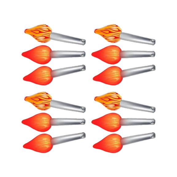 Sinyiin 12 Pack LED Lighted Simulated Torch Decorations Safe for Indoor Halloween