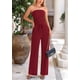 thumbnail image 3 of Conjunto de Dos Piezas para Mujer PRETTYGARDEN Top Corto Acanalado y Pantalones Anchos M, 3 of 8