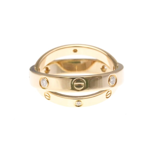 Pre-Owned Cartier Be Love Diamond Ring Pink Gold (18K),White Gold (18K) Fashion... (Good)