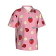 thumbnail image 2 of Disketp Hawaiian Shirts For Men,Strawberry And Ladybugs Print Mens Casual Short Sleeve Button Down Shirts Beach Shirt, 2 of 8