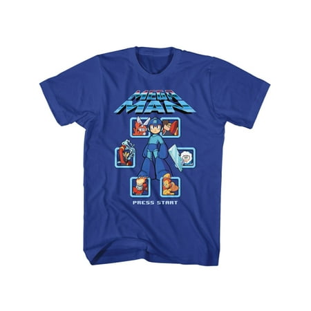 Mega Man Mm1 Select Screen Remix Screen Press Start Video Game Adult (Best Way To Start A Tshirt Business)