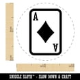 thumbnail image 2 of Playing Card Ace of Diamonds Rubber Stamp for Scrapbooking Crafting Stamping - Mini 1/2 Inch, 2 of 7