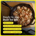 thumbnail image 2 of Seasoned Cast Iron Skillet Set - PFAS-  Cookware for Oven Stove Grill Campfire, 2 of 10