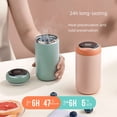 thumbnail image 2 of Taza térmica inteligente de acero inoxidable 316, taza de agua pequeña portátil para mujer, taza simple para estudiantes, impresión grabada, 2 of 5