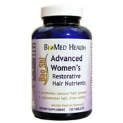BioMed Health Hair Growth Vitamins for Women 120ct - Advanced Restorative Hair Nutrients, Promotes Hair Regrowth and Anti-Gray Hair